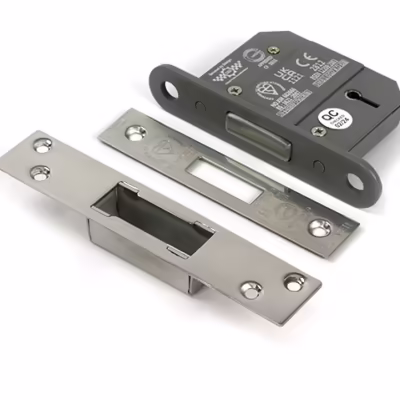 Polished SS 2 1/2" 5 Lever BS Dead Lock KA
