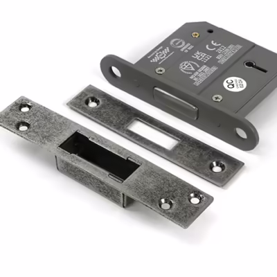 Pewter 3" 5 Lever BS Dead Lock KA