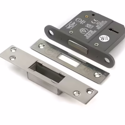 Polished SS 3" 5 Lever BS Dead Lock KA