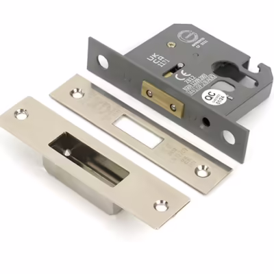 Polished Nickel 2 1/2" Euro Profile Dead Lock
