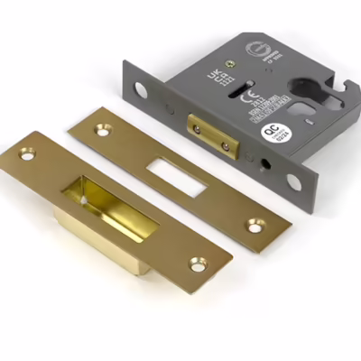 Satin Brass 3" Euro Profile Dead Lock