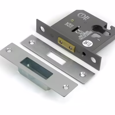 Satin Chrome 3" Euro Profile Dead Lock