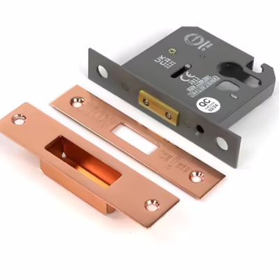 Polished Bronze 3" Euro Profile Dead Lock