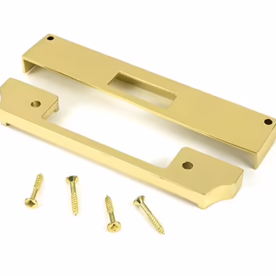 Polished Brass 1/2" Rebate Kit for Euro Dead Lock - Image 3