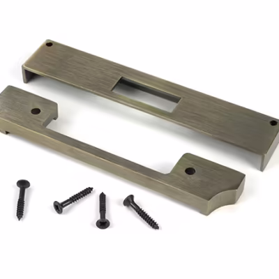 Aged Brass 1/2" Rebate Kit for Euro Dead Lock - Image 3