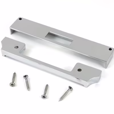 Polished Chrome 1/2" Rebate Kit for Euro Dead Lock - Image 3