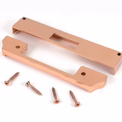 Polished Bronze 1/2" Rebate Kit for Euro Dead Lock - Image 3