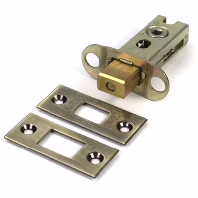 Aged Brass 2 1/2" Heavy Duty Tubular Deadbolt