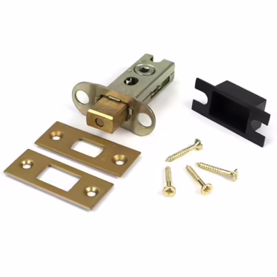 Satin Brass 2 1/2" Heavy Duty Tubular Deadbolt - Image 3