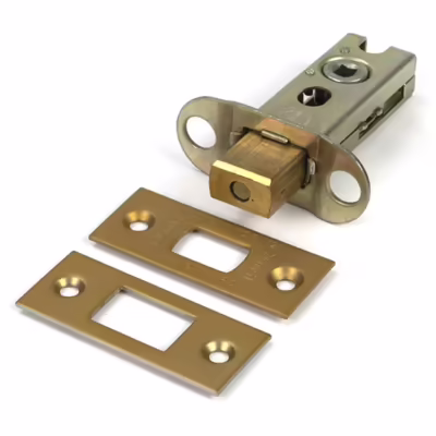 Satin Brass 2 1/2" Heavy Duty Tubular Deadbolt