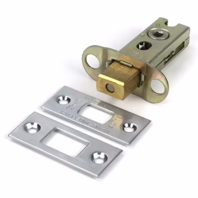 Satin Chrome 2 1/2" Heavy Duty Tubular Deadbolt
