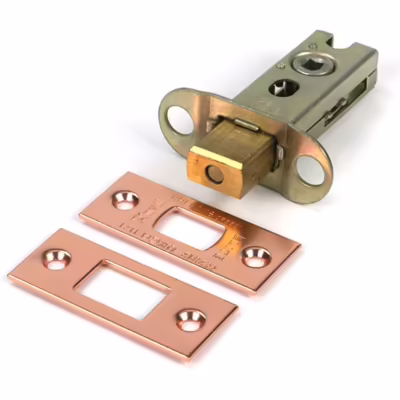 Polished Bronze 2 1/2" Heavy Duty Tubular Deadbolt