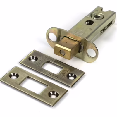Aged Brass 3" Heavy Duty Tubular Deadbolt