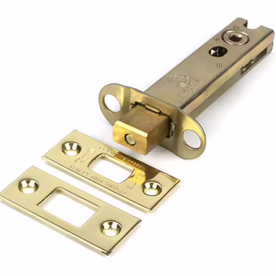 Polished Brass 4" Heavy Duty Tubular Deadbolt