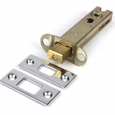 Polished Chrome 4" Heavy Duty Tubular Deadbolt