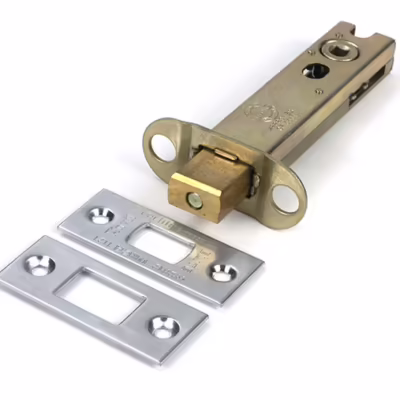 Satin Chrome 4" Heavy Duty Tubular Deadbolt