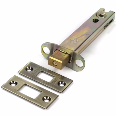 Aged Brass 5" Heavy Duty Tubular Deadbolt
