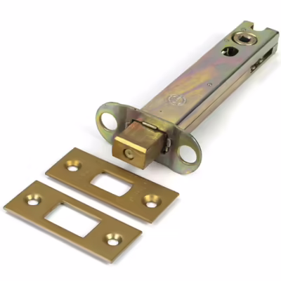 Satin Brass 5" Heavy Duty Tubular Deadbolt - Image 1