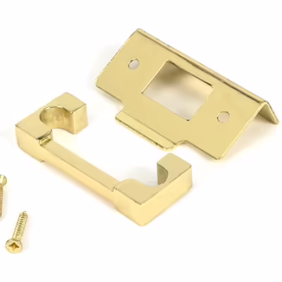 Polished Brass 1/2" Rebate Kit for Deadbolt - Image 3