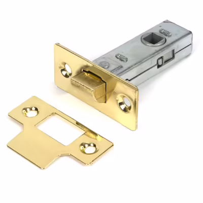 Polished Brass 2 1/2" Tubular Mortice Latch