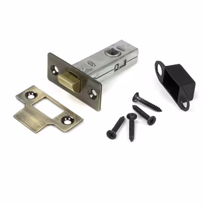 Aged Brass 2 1/2" Tubular Mortice Latch - Image 3