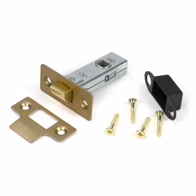 Satin Brass 2 1/2" Tubular Mortice Latch - Image 3