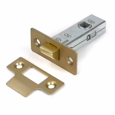 Satin Brass 2 1/2" Tubular Mortice Latch