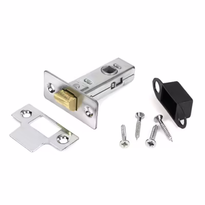Polished Chrome 2 1/2" Tubular Mortice Latch - Image 3