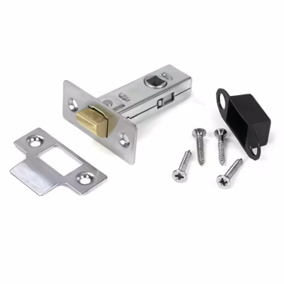 Satin Chrome 2 1/2" Tubular Mortice Latch - Image 3