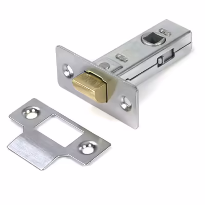 Satin Chrome 2 1/2" Tubular Mortice Latch