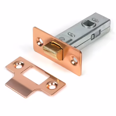 Polished Bronze 2 1/2" Tubular Mortice Latch