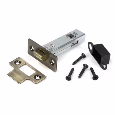 Aged Brass 3" Tubular Mortice Latch - Image 3
