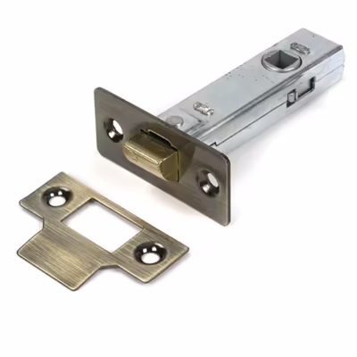 Aged Brass 3" Tubular Mortice Latch