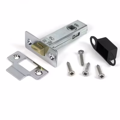 Polished Chrome 3" Tubular Mortice Latch - Image 3