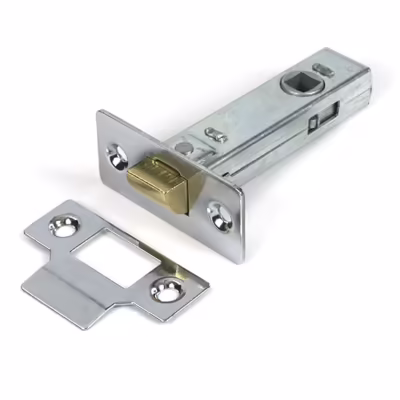 Polished Chrome 3" Tubular Mortice Latch
