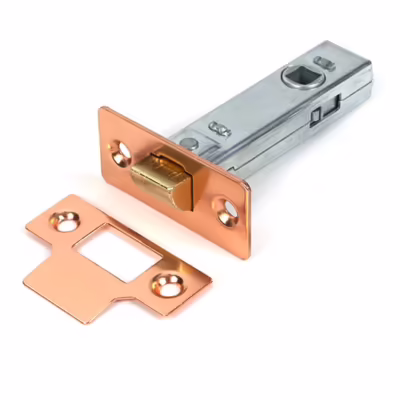 Polished Bronze 3" Tubular Mortice Latch