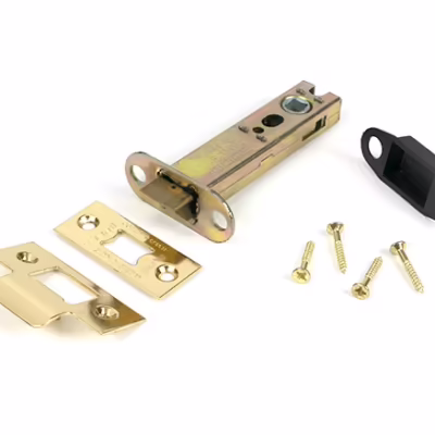 Polished Brass 4" Heavy Duty Latch - Image 3