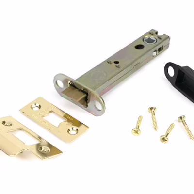 Polished Brass 5" Heavy Duty Latch - Image 3