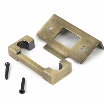 Aged Brass 1/2" Rebate Kit for Heavy Duty Latch - Image 3