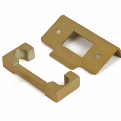 Satin Brass 1/2" Rebate Kit for Heavy Duty Latch