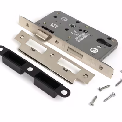 Polished Nickel Euro Din Sash Lock - 60mm Backset/72mm Centre - Image 3