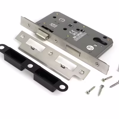 Satin Chrome Euro Din Sash Lock - 60mm Backset/72mm Centre - Image 3