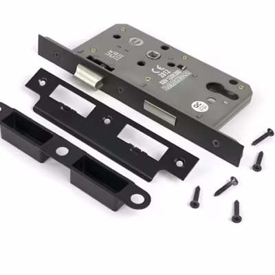 Aged Bronze Euro Din Sash Lock - 60mm Backset/72mm Centre - Image 3