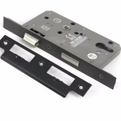 Aged Bronze Euro Din Sash Lock - 60mm Backset/72mm Centre