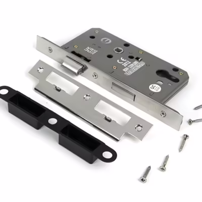 Polished SS Euro Din Sash Lock - 60mm Backset/72mm Centre - Image 3