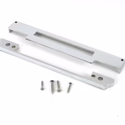 Polished Chrome 1/2" Rebate Kit for Euro Din Sash Lock - Image 3