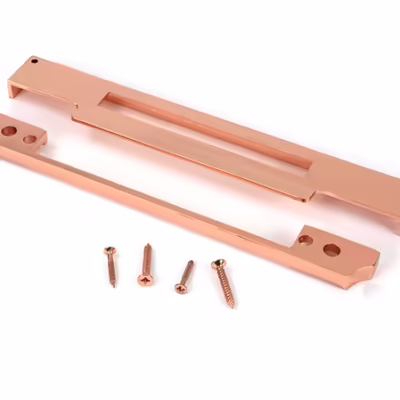 Polished Bronze 1/2" Rebate Kit for Euro Din Sash Lock - Image 3