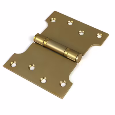 Satin Brass 4" x 3" x 5" Parliament Hinge (pair) ss