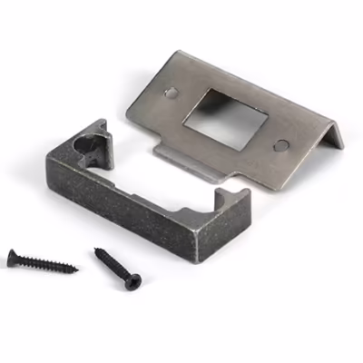Pewter 1/2" Rebate Kit for Tubular Mortice Latch - Image 3