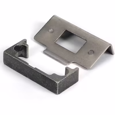 Pewter 1/2" Rebate Kit for Tubular Mortice Latch - Image 1